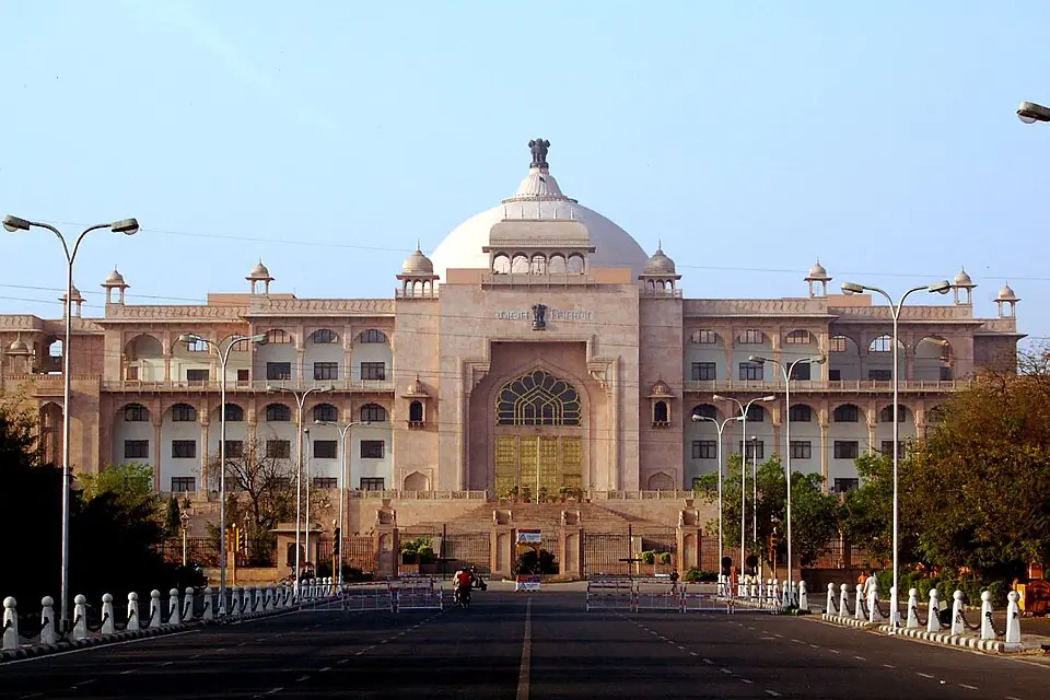 राजस्थान विधानसभा भवन — जहाँ परीक्षा अधिनियम 2022 पारित हुआ